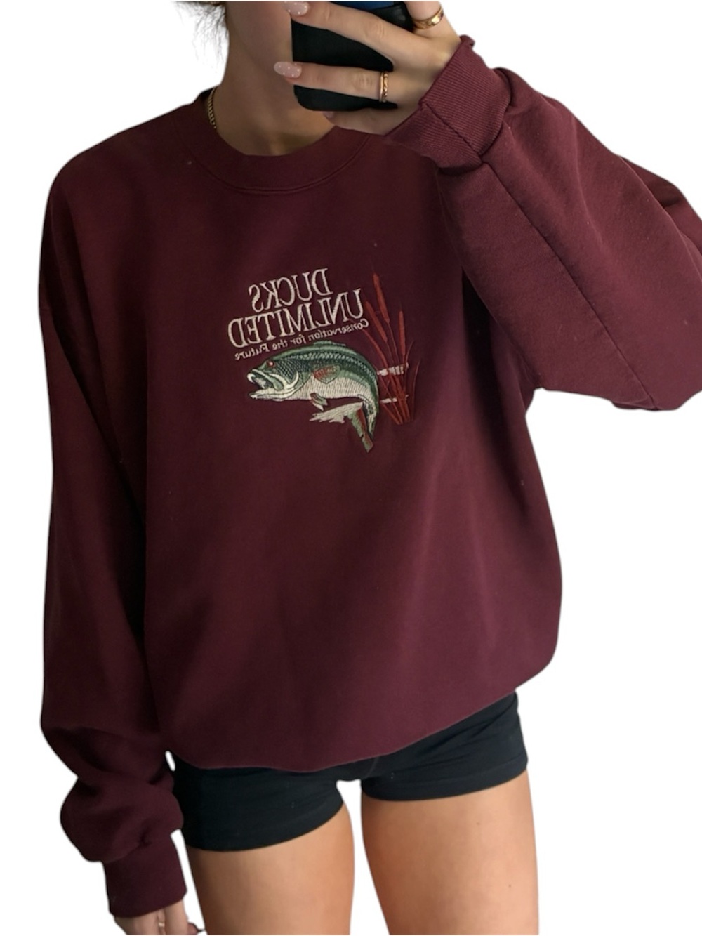 Vintage Maroon Ducks Unlimited Crewneck